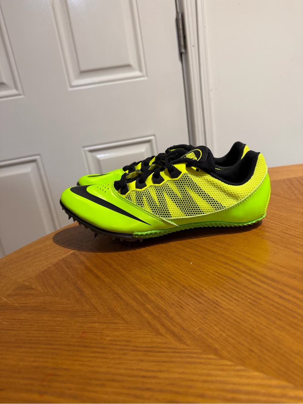 Nike Rival S Track Running Spikes 615998-307 Volt Green Black Women’s Size 8